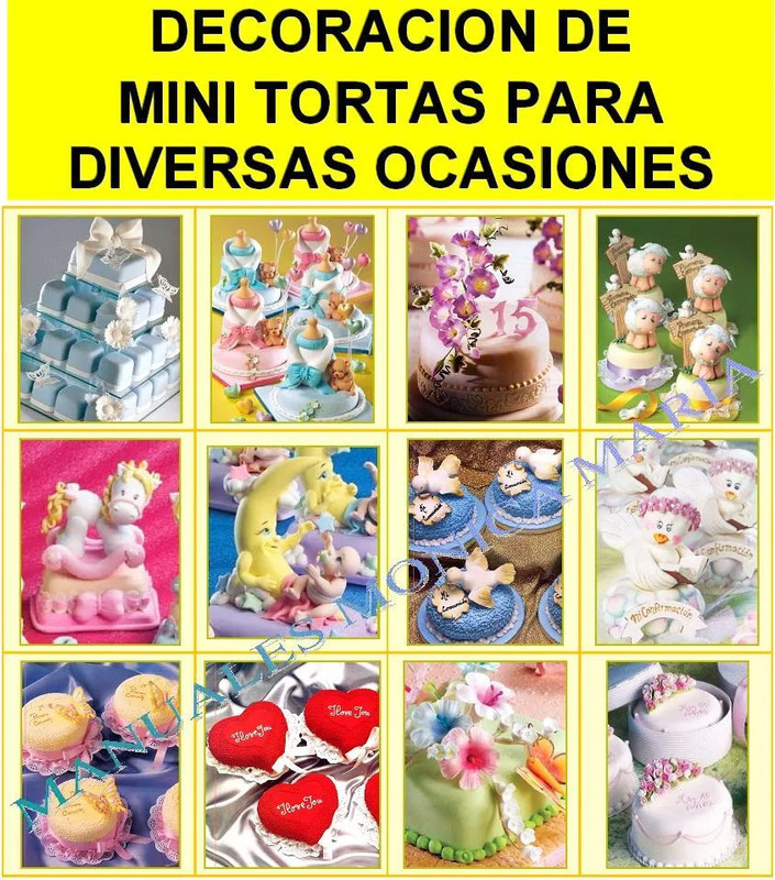 curso de mini tortas decoracion pastillaje de muffins