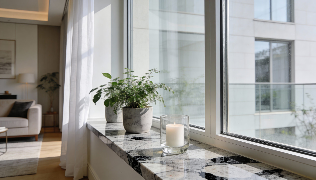 Уход за гранитным подоконником