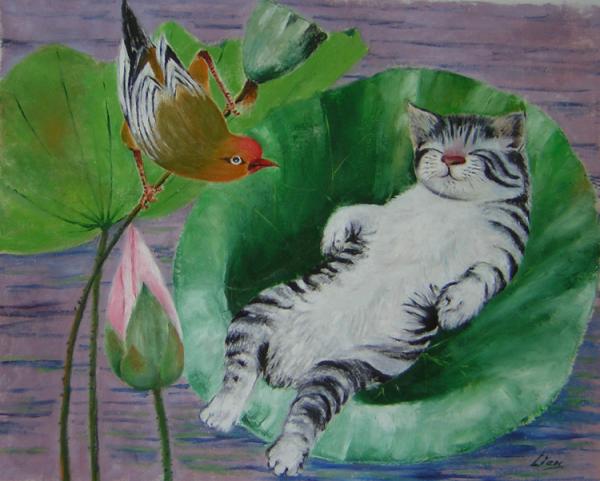 45-sleeping-kitten-lian-zhen-002