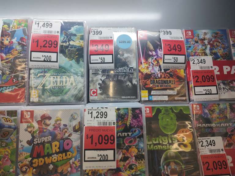 Walmart: Juego Nintendo Switch DB/Nier - Miguel Alemán en NL