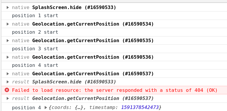 Console output alt text