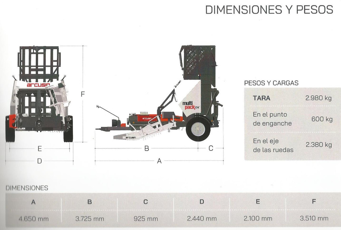 ARCUSIN - Autocargadores de balas. DIMENSIONS