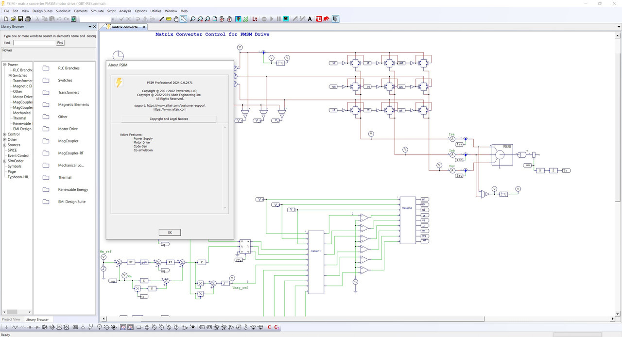 Working with Altair PSIM 2024.0 full license