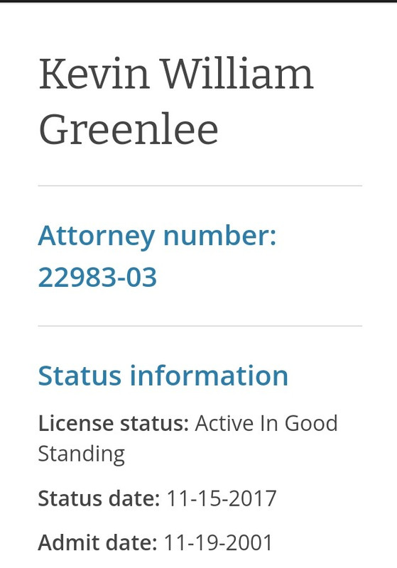 🚧 Requested Fact Check Is Kevin Greenlee Really am Indiana Attorney