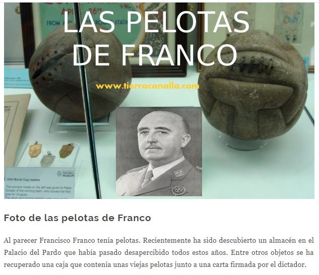 Pongo &quot;Franco en pelotas&quot; en google y me sale esto