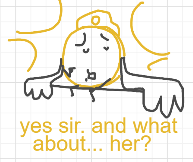 A panel from A Murder On The, episode six of the Board Boards object show by Furretwalk/WalkingFurret.