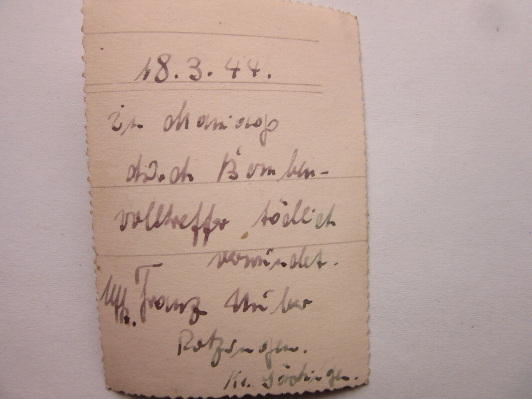 Foto JG 53 Luftwaffe BF 109 Flugzeug Emblem 1944 Schicksal Pilot Frankreich (1)