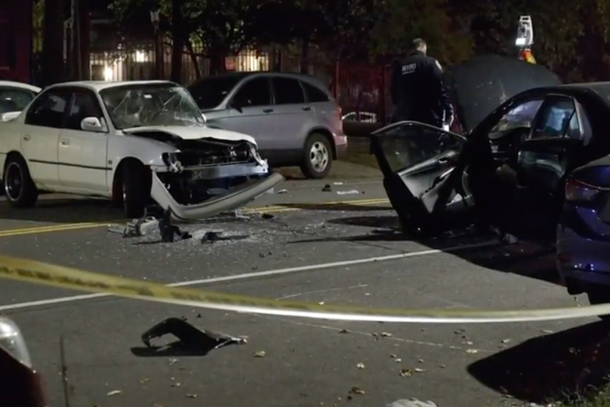Woman killed in head-on crash in Queens