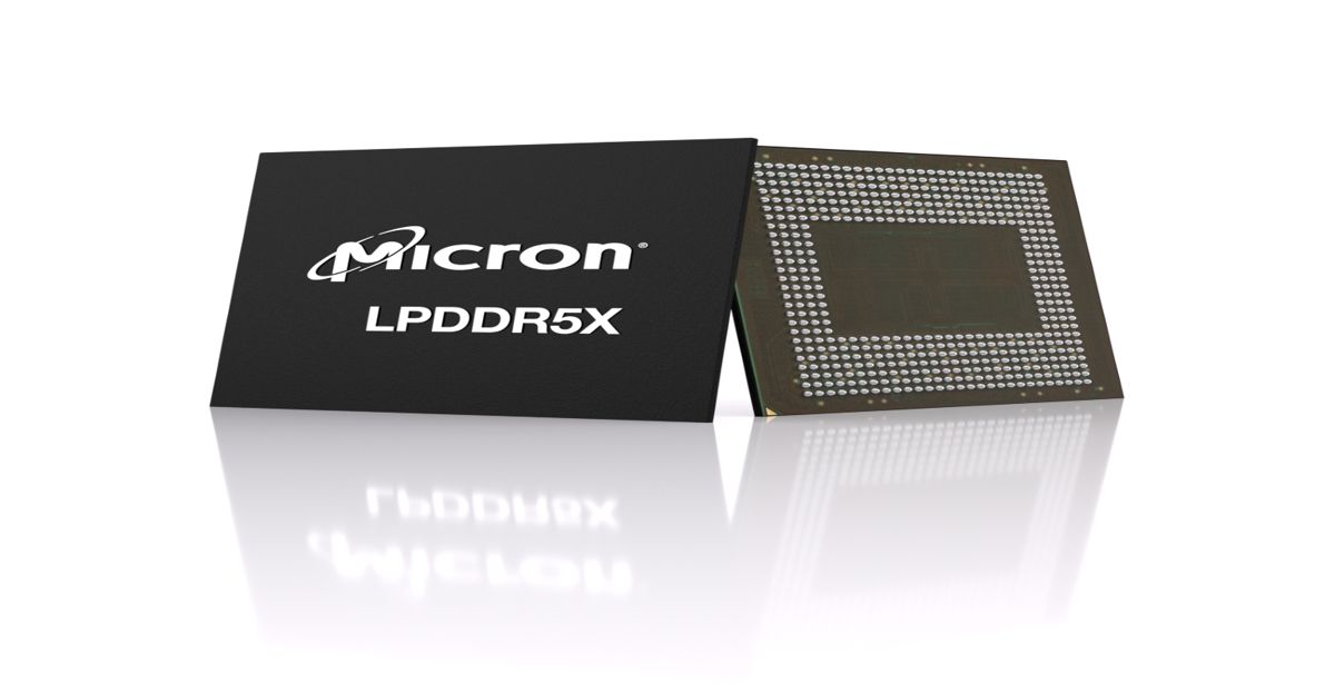 Micron LPDDR5 X front back iso