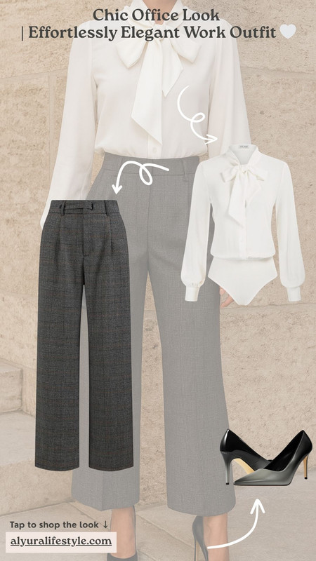 Chic Office Look | Effortlessly Elegant Work Outfit 🤍