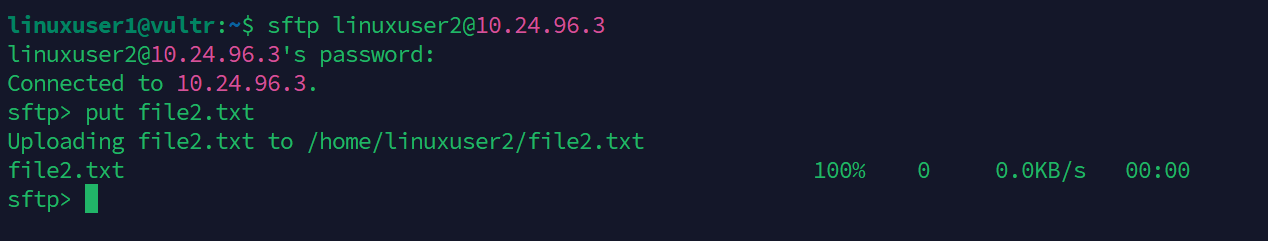 connect to remote server using SFTP