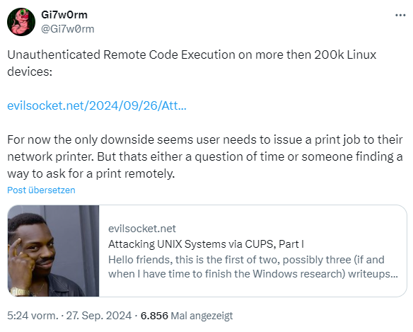 CUPS vulnerabilities