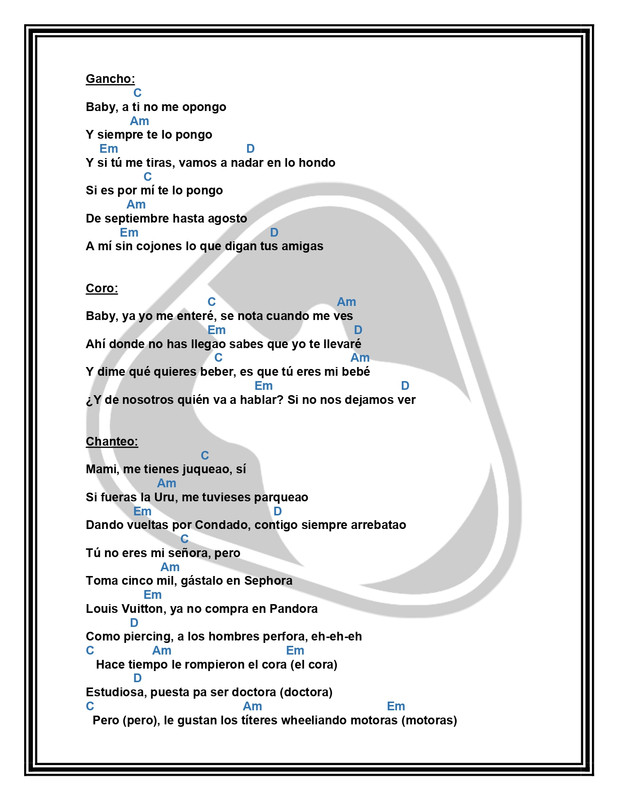 Dákiti Bad Bunny Jhay Cortez Letra y Acordes by MUSICTUTORIALS_page-0002