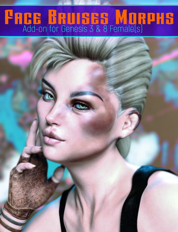 Face Bruises Morphs for Genesis 3 & 8 Female(s) Face Bruises Morphs for Genesis 3 & 8 Female(s)