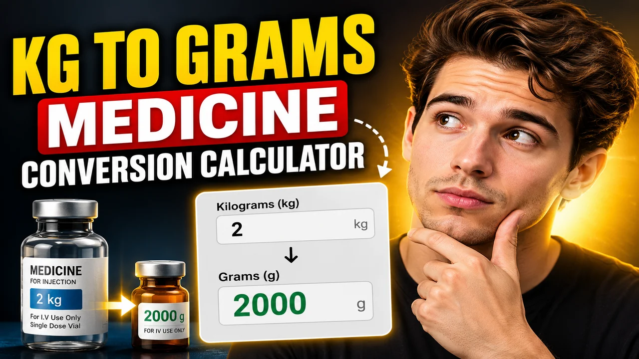 Kg To Grams Medicine Conversion Calculator
