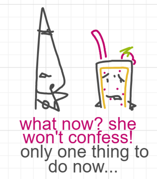 A panel from A Murder On The, episode six of the Board Boards object show by Furretwalk/WalkingFurret.