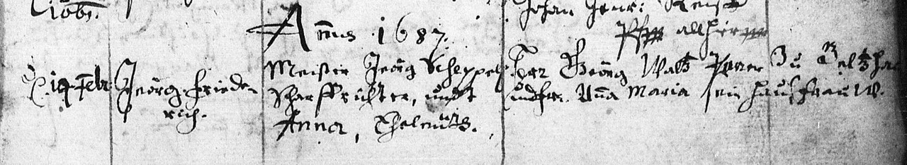 Georg Friedrich Scheppel 17 02 1687