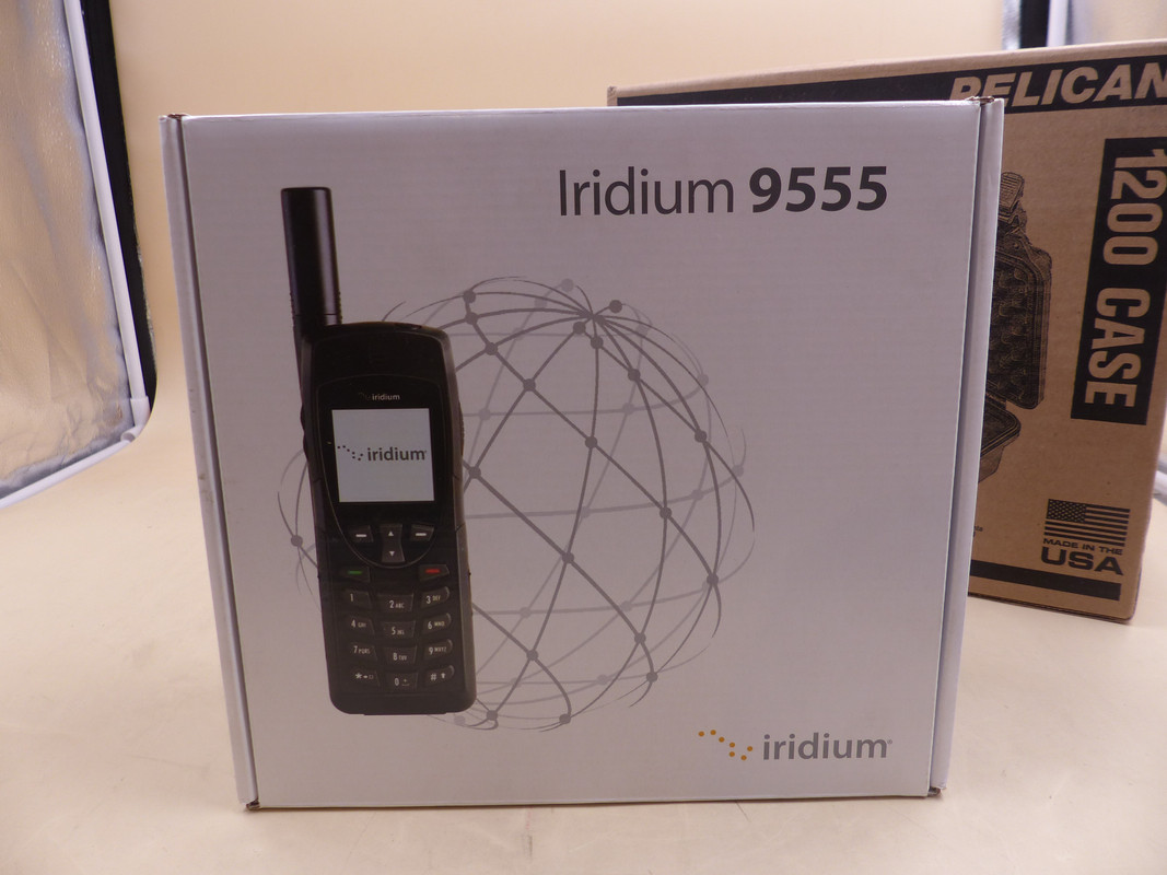 IRIDIUM 9555 SATELLITE PHONE W/ PELICAN 1200 CASE 9555N KIT BPKTN1901 IRID0115H