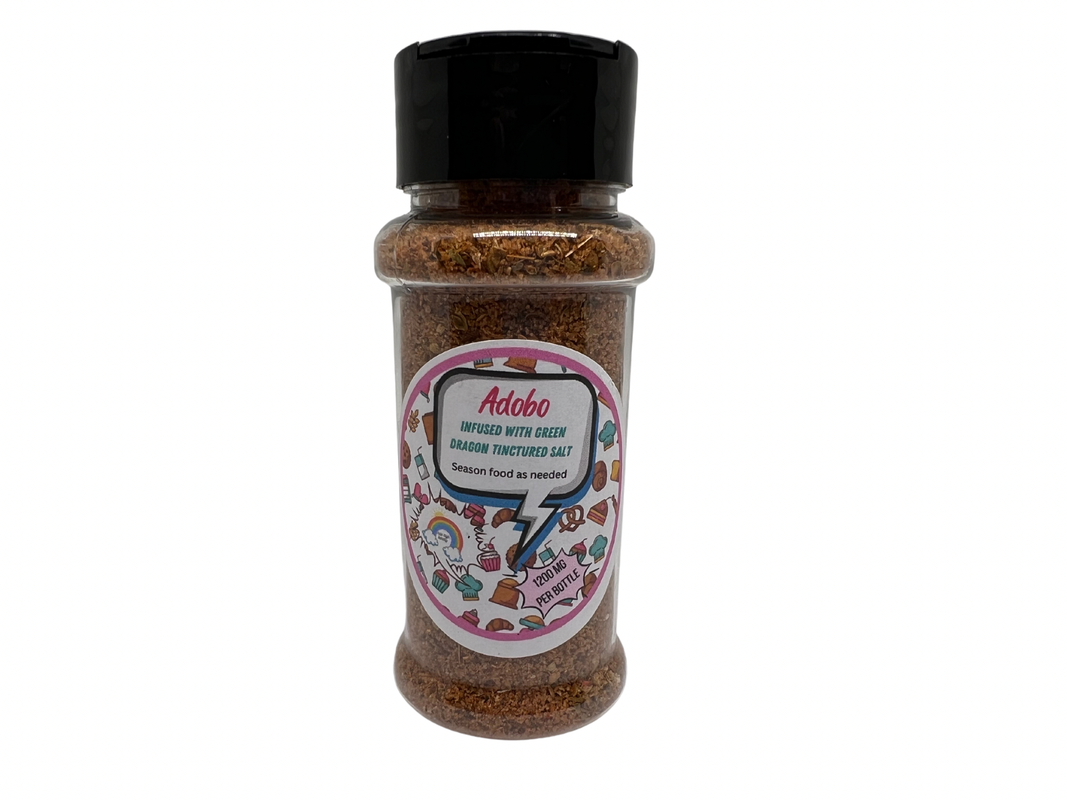 Adobo Seasoning Infused with Green Dragon Tinctured Salt