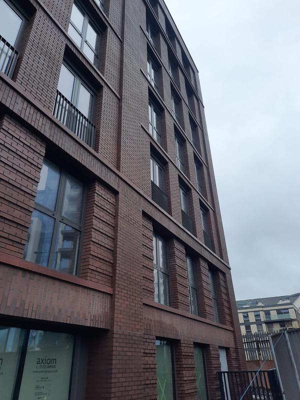 Industrial warehouse brick construction