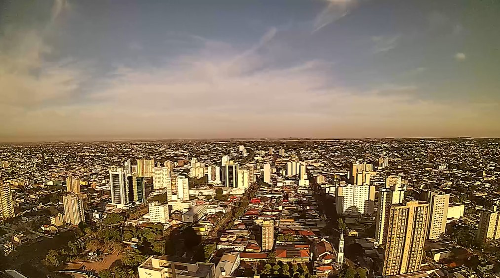 Campo Grande tem céu aberto e registrou 12,8ºC nesta madrugada, com sensação térmica de 5,6ºC. - CREDITO: CAMPO GRANDE NEWS