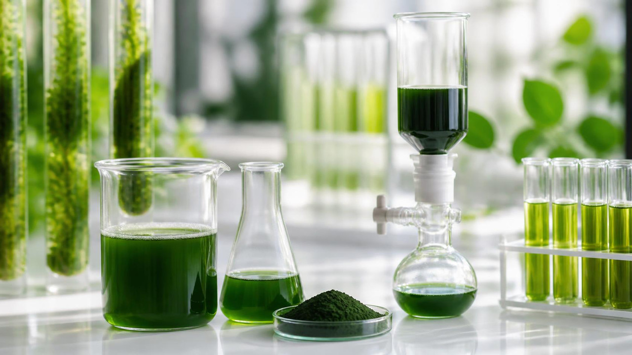 chlorella growth factor extraction and microalgae nutrition