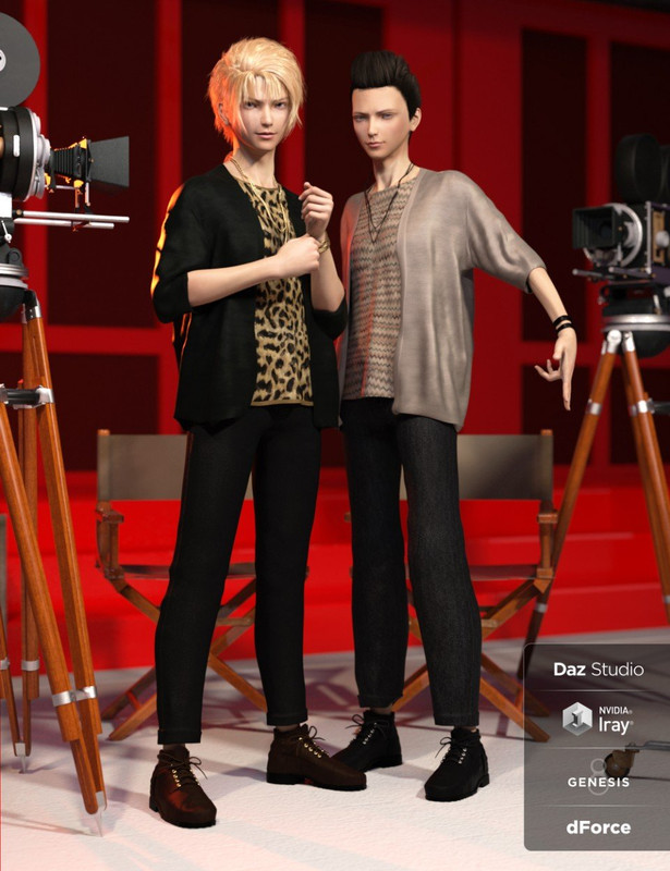 dForce Pop Style Outfit Textures dForce Pop Style Outfit Textures