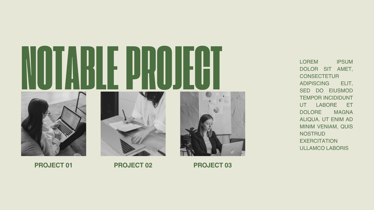 Black Beige Bold Portfolio Presentation