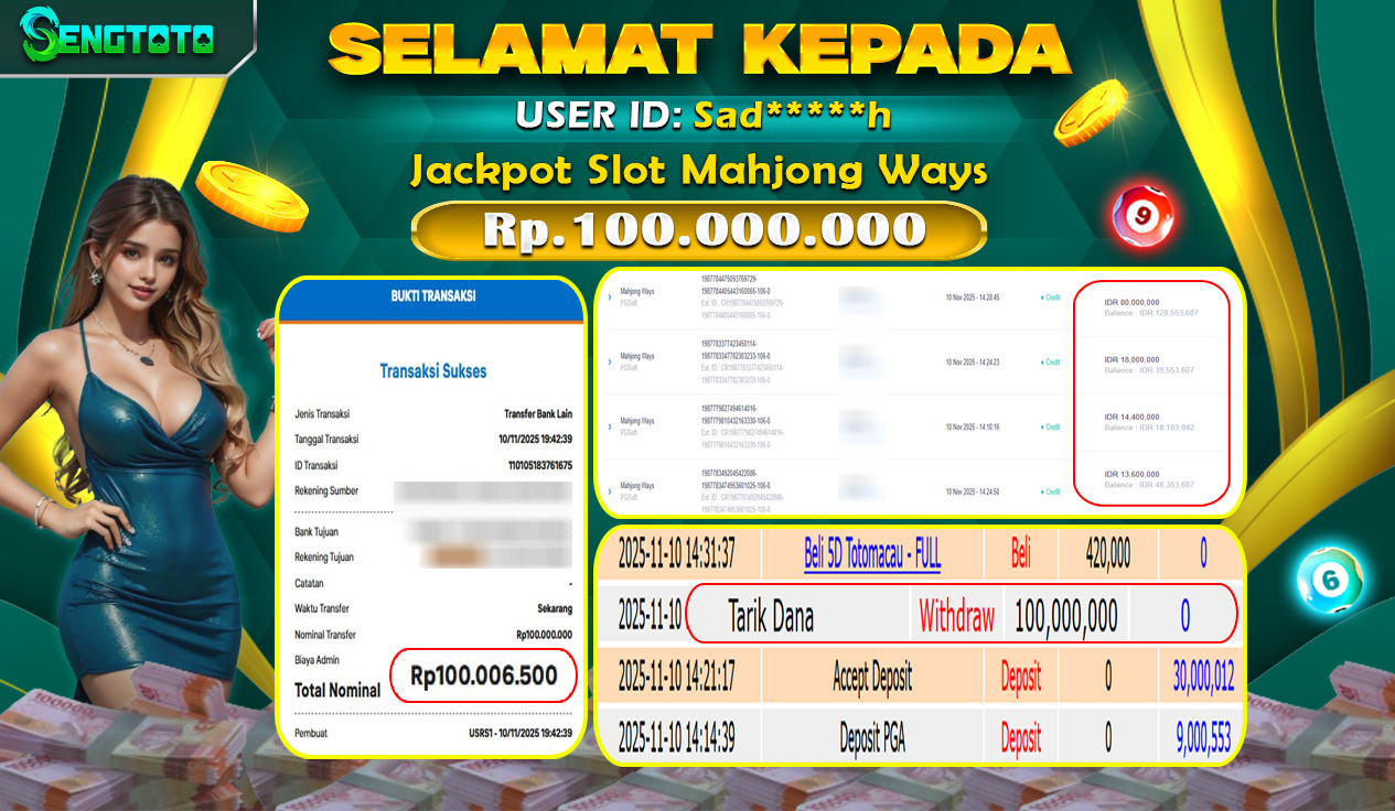 BUKTI PEMBAYARAN SLOT MAHJONG WAYS