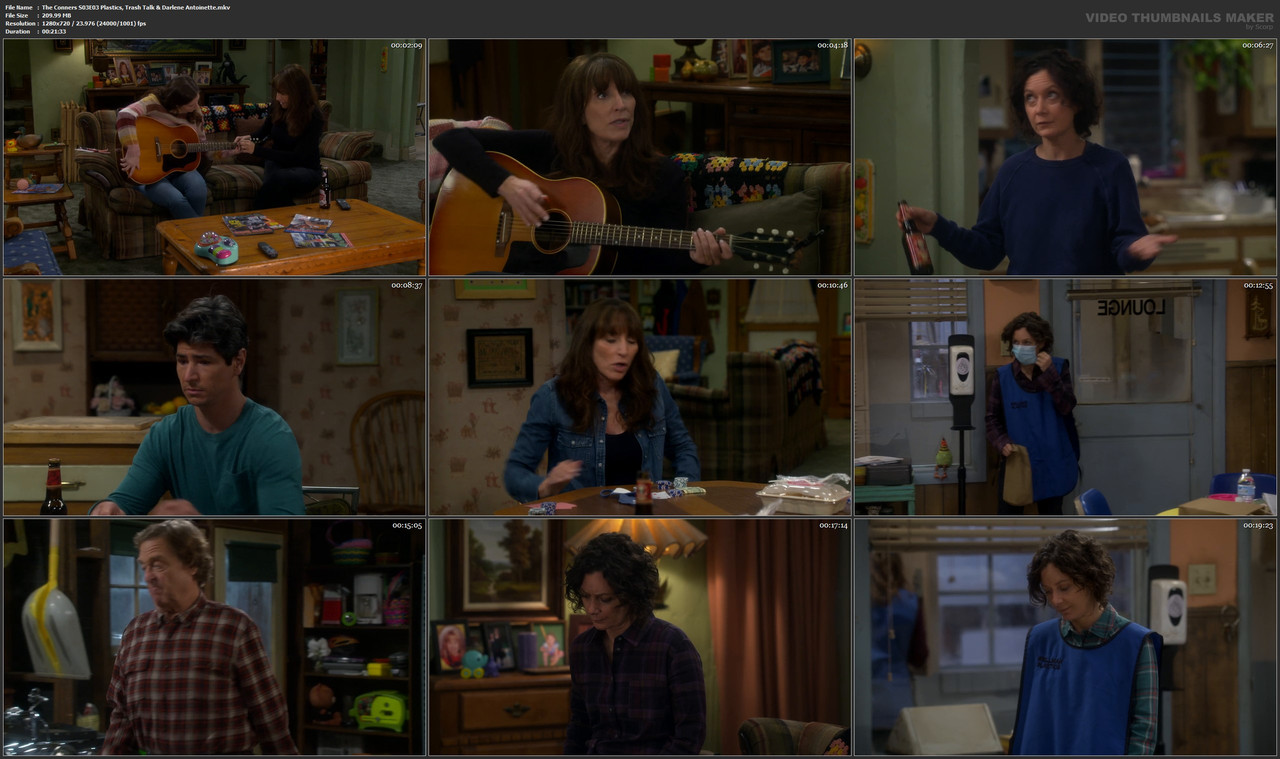 The Conners S03E03 Plastics, Trash Talk & Darlene Antoinette.mkv