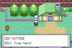 a scene outside bill's house. the text says 