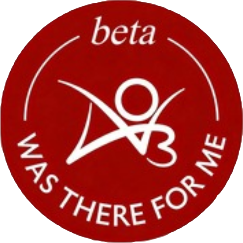 Fan-made circular badge with the words 'beta AO3was there for me', inspired by the badge posted by AO3 in 3 april 2026