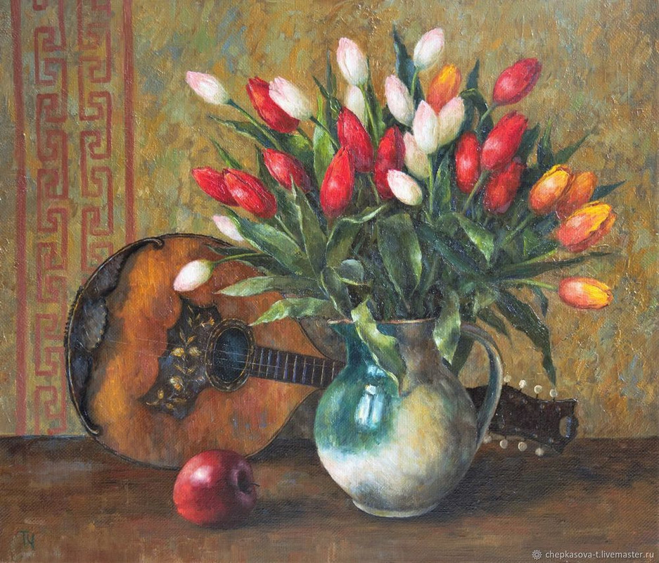bafc8c6a4af5e81a5aacf4d06c2t-kartiny-i-panno-tyulpany-i-mandolina-holst-maslo-2018