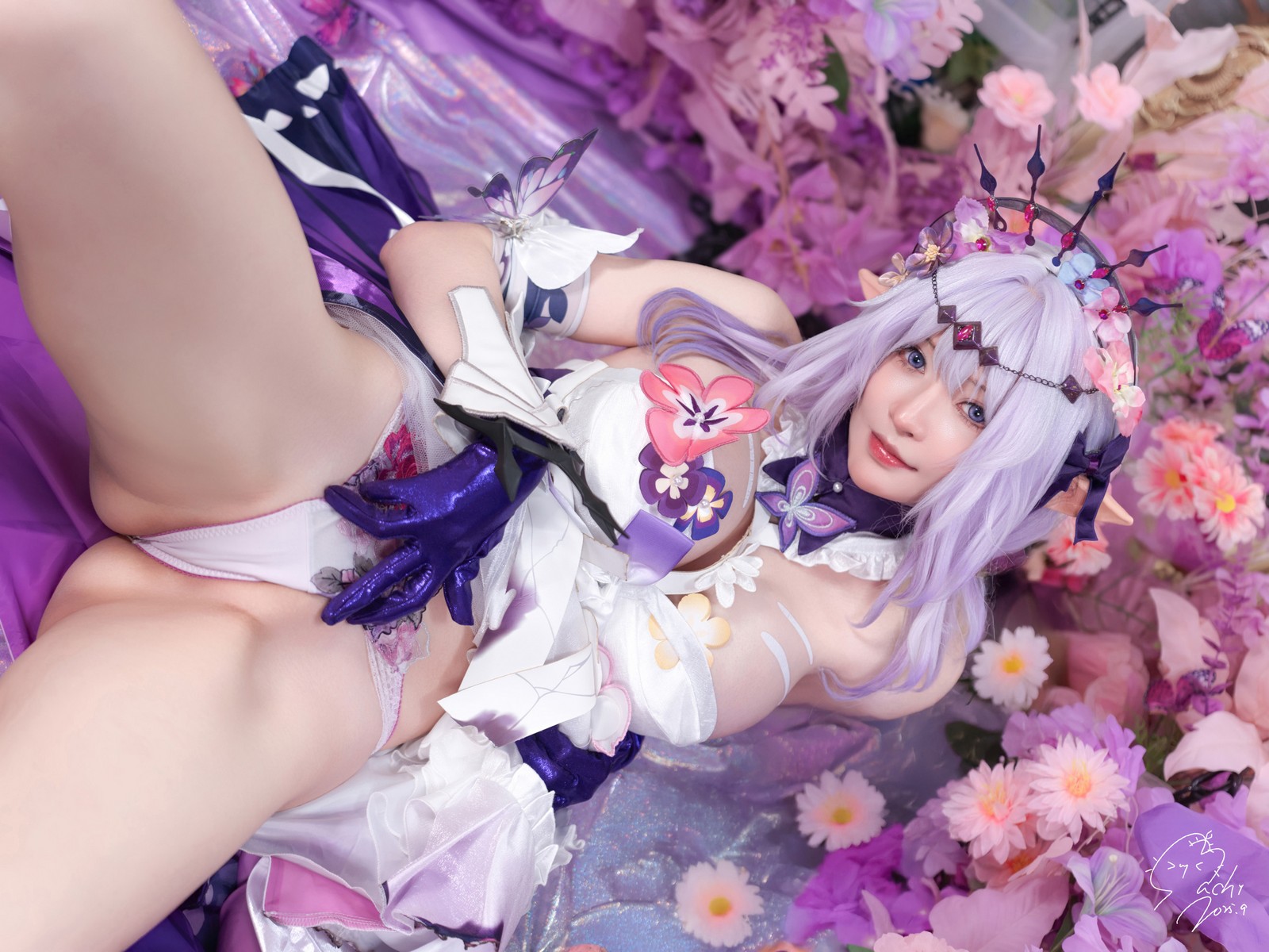 Machi马吉 星穹铁道遐蝶Cosplay写真｜Castorice高质量图集（34P-66.2M）插图9