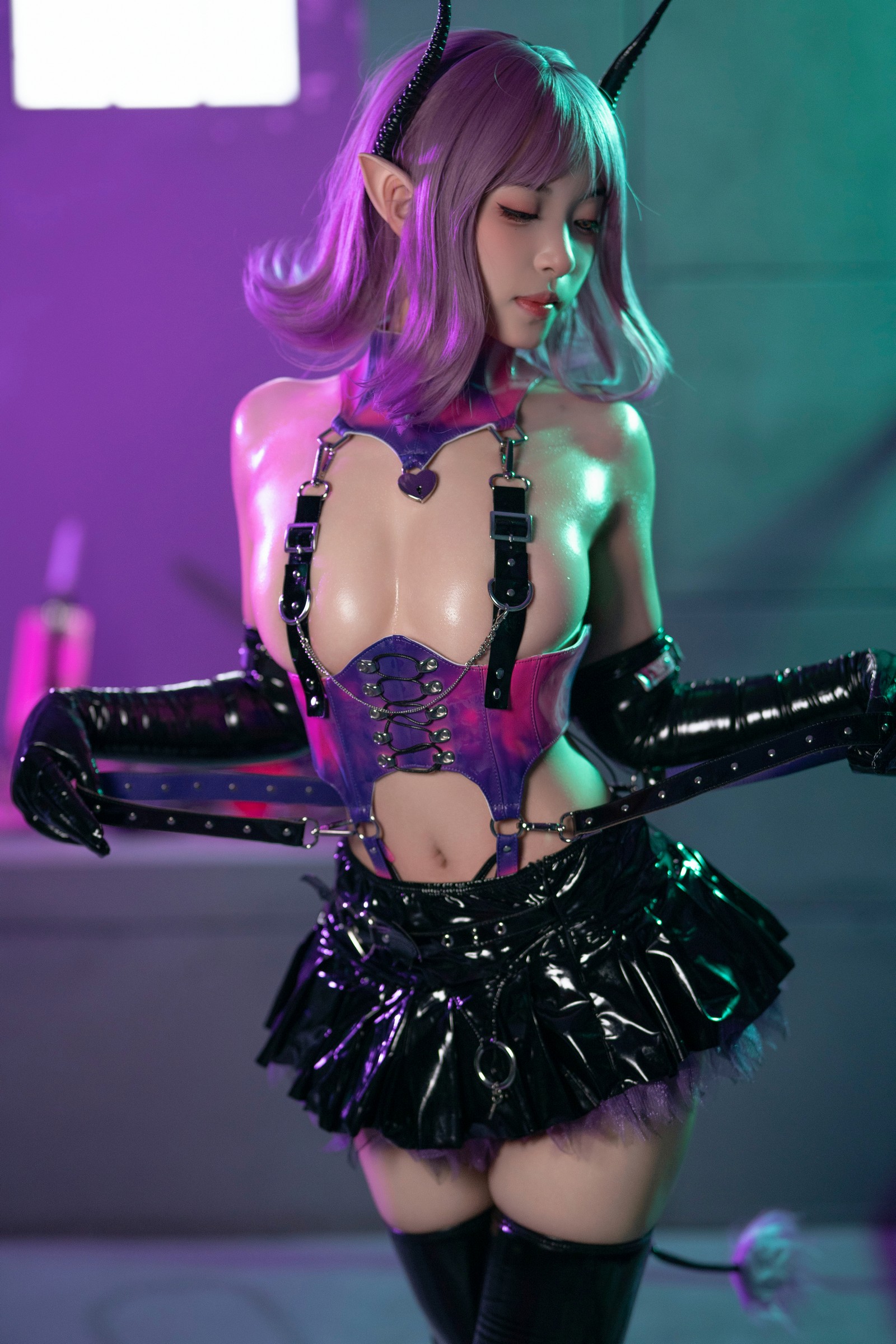 Bangni邦尼 – 囚禁魅魔 Cosplay 高清写真集（108P-1.17GB）暗黑幻想插图2