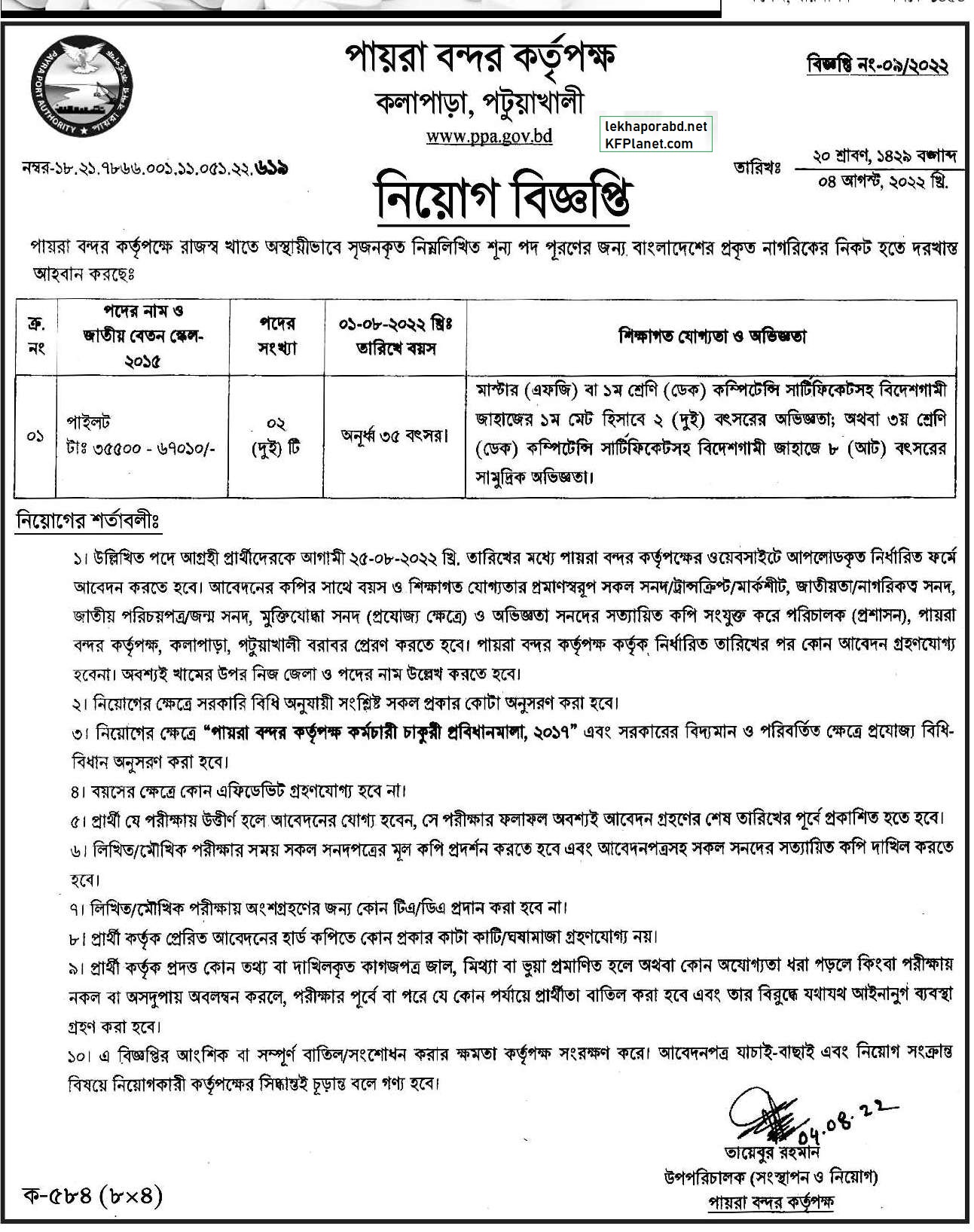 PPA Job Circular 2022