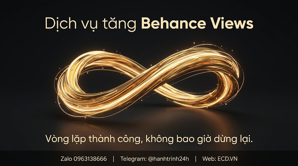 dịch vụ tăng behance views hàng đầu portfolio behance