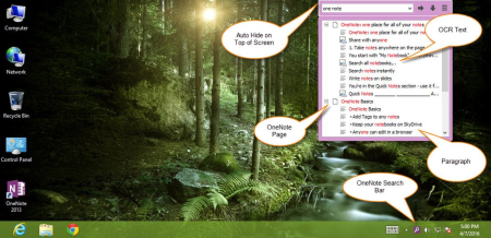 OneNoteGem OneNote Search Bar 6.3.0.33