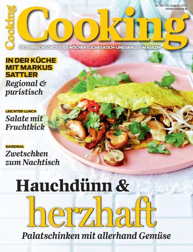 Cover: Cooking Kochmagazin No 34 vom 25  August 2023