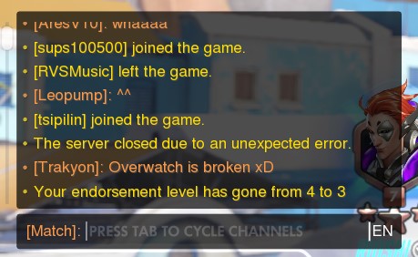 Server Closed Due To An Unexpected Error R Overwatch