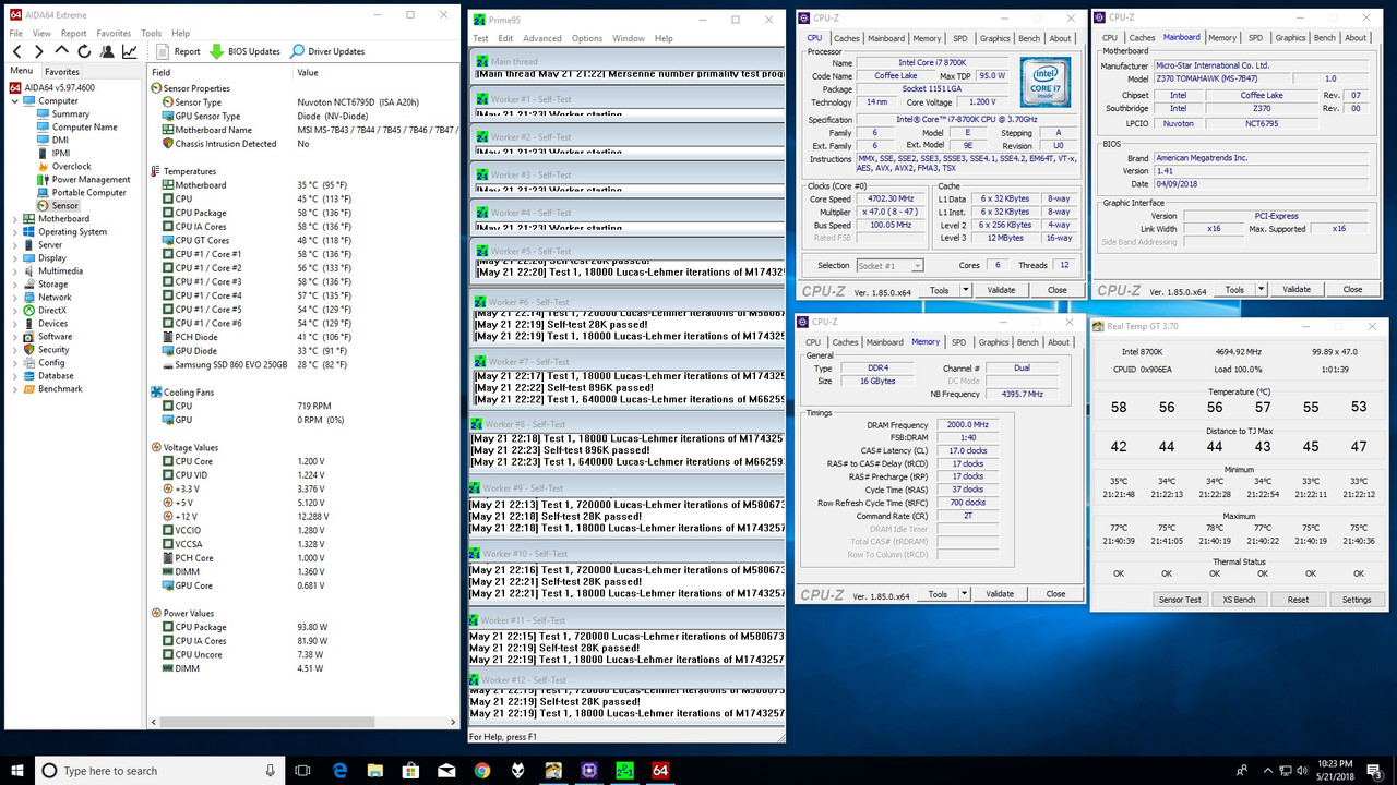 4.7ghz 2000mhz cl17 1.2v 1h