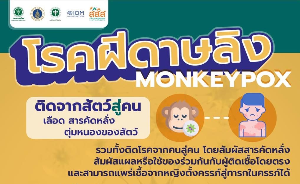 โรคฝีดาษลิง MONKEYPOX | ติดต่ออย่างไร อาการ การป้องกันโรคฝีดาษลิง
