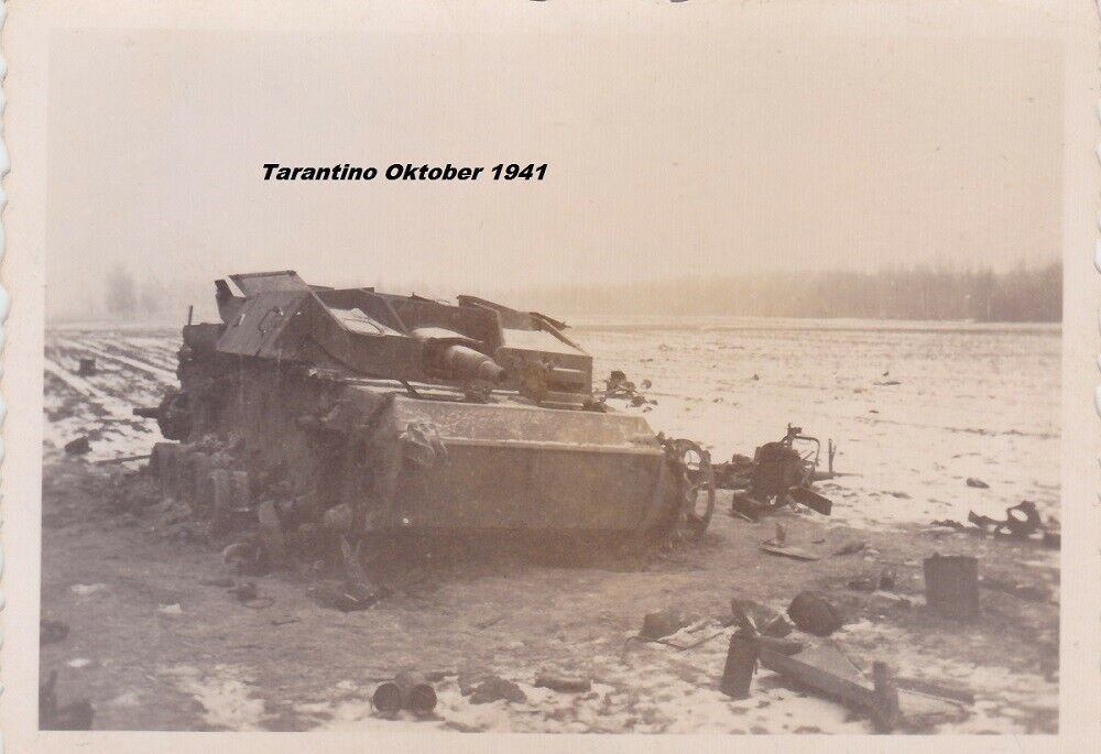STUG 3 Sturmgeschütz zerstört 1941 Oktober 1941 in Tarantino UKRAINE