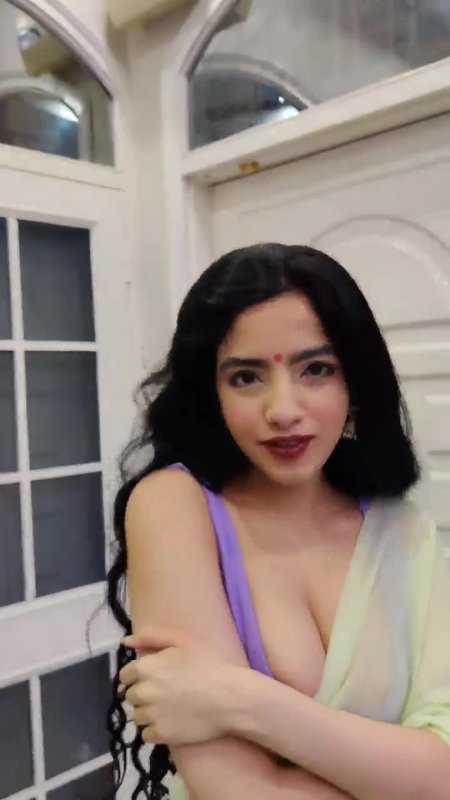 Beautiful Hottest Model Simran Lalwani and Iamaarv Hot Boobs Bouncing Full Deep Cleavage 24Videos+Pics 5 VID-19-frame-at-0m7s.jpg