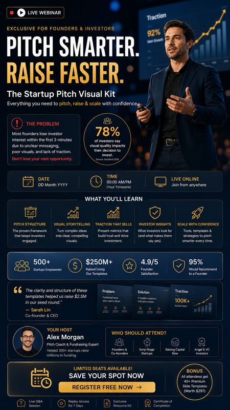 Startup Pitch Visual Kit Webinar Promo Graphic Generator
