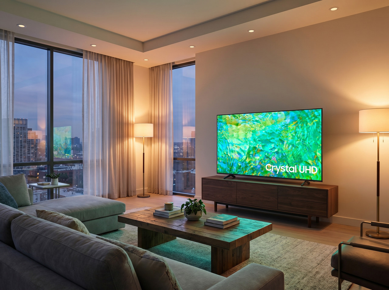 Televisor Samsung de 65 Pulgadas Crystal UHD 4K Smart TV