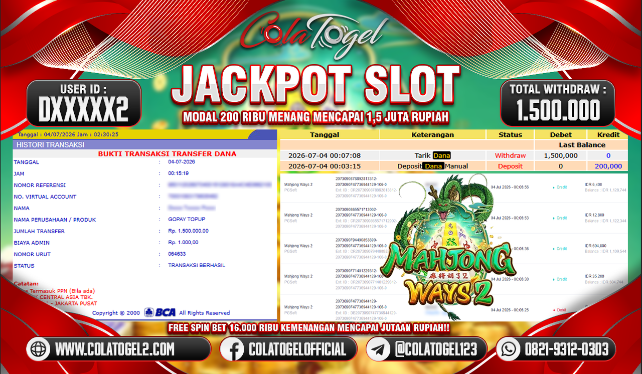 JACKPOT SLOT GACOR!!