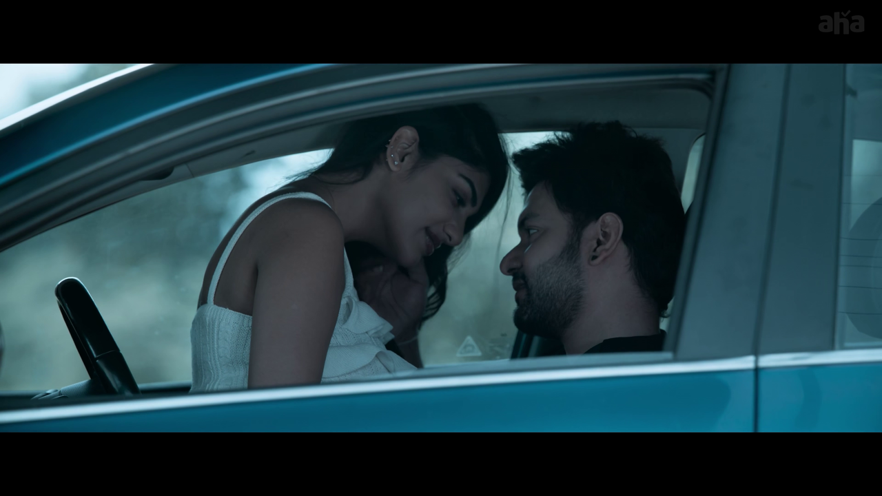 Supritha Naidu Choco Body Glow Seduction Car Romance Kissing Shots