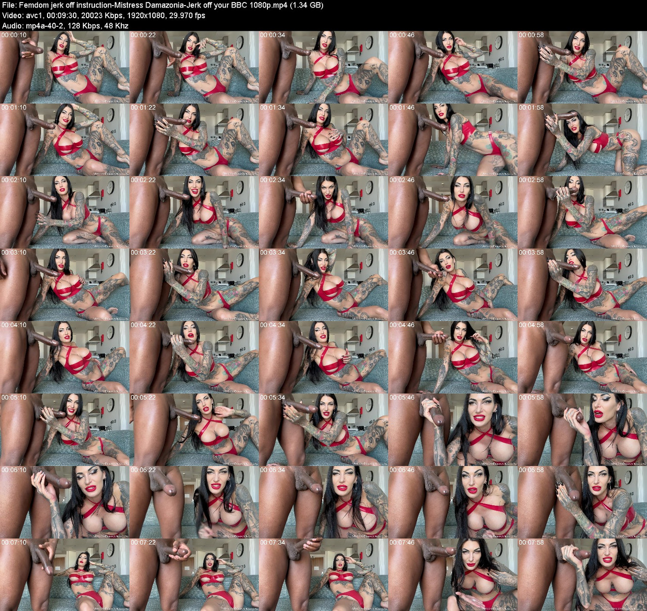 Femdom jerk off instruction Mistress Damazonia Jerk off your BBC 1080p