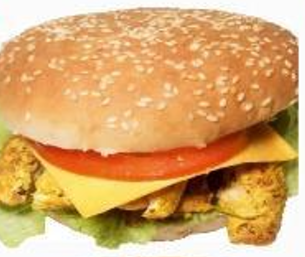 Grill white chicken burger Menu